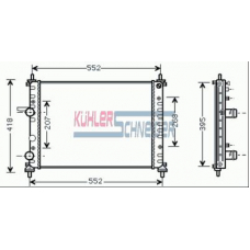 1700091 KUHLER SCHNEIDER Радиатор, охлаждение двигател