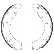 BSA2129.00 OPEN PARTS Комплект тормозных колодок