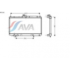 MT2142 AVA Радиатор, охлаждение двигателя