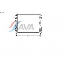 RT2129 AVA Радиатор, охлаждение двигателя