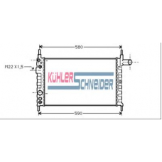 0615601 KUHLER SCHNEIDER Радиатор, охлаждение двигател