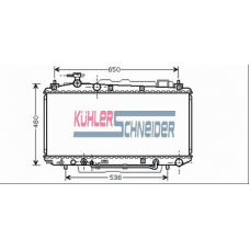 3201191 KUHLER SCHNEIDER Радиатор, охлаждение двигател