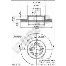 BS 8111 BRECO Тормозной диск