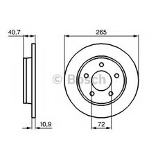 0 986 479 C77 BOSCH Тормозной диск