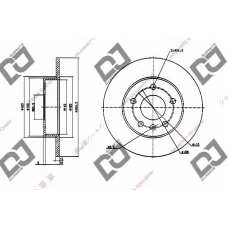 BD1399 DJ PARTS Тормозной диск