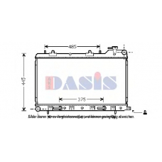 350039N AKS DASIS Радиатор, охлаждение двигателя