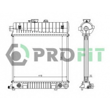 PR 3528A1 PROFIT Радиатор, охлаждение двигателя