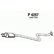 P4257 FENNO Средний глушитель выхлопных газов
