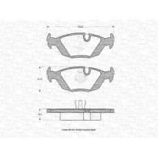 363702160200 MAGNETI MARELLI Комплект тормозных колодок, дисковый тормоз