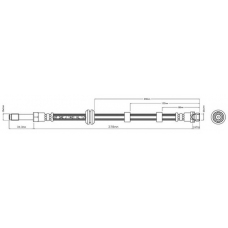 VBH741 MOTAQUIP Тормозной шланг