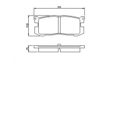 0 986 461 138 BOSCH Комплект тормозных колодок, дисковый тормоз