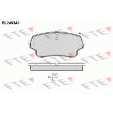 BL2493A1 FTE Комплект тормозных колодок, дисковый тормоз