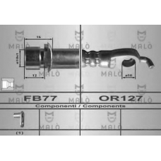 80439 Malo Тормозной шланг