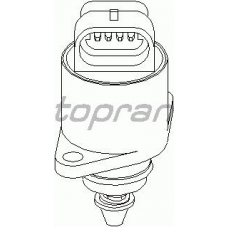 206 167 TOPRAN Поворотная заслонка, подвод воздуха