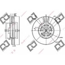 BD1021 DJ PARTS Тормозной диск