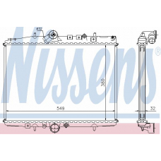 61294A NISSENS Радиатор, охлаждение двигателя