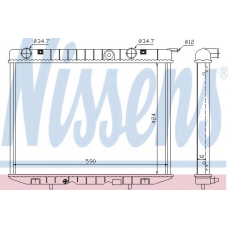 63037 NISSENS Радиатор, охлаждение двигателя