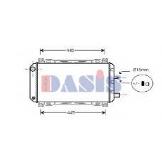 090490N AKS DASIS Радиатор, охлаждение двигателя