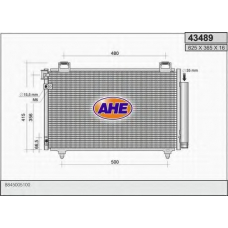 43489 AHE Конденсатор, кондиционер