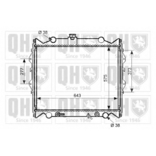 QER2513 QUINTON HAZELL Радиатор, охлаждение двигателя
