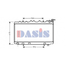 071520N AKS DASIS Радиатор, охлаждение двигателя