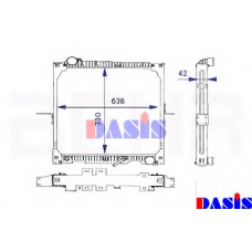 132370T AKS DASIS Радиатор, охлаждение двигателя