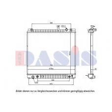070166N AKS DASIS Радиатор, охлаждение двигателя