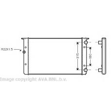 VWA2105 AVA Радиатор, охлаждение двигателя