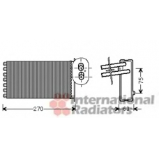58006296 VAN WEZEL Теплообменник, отопление салона