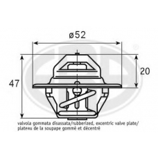 350352 ERA Термостат, охлаждающая жидкость