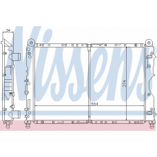 60057 NISSENS Радиатор, охлаждение двигателя