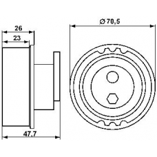 VKM 18001 SKF Натяжной ролик, ремень грм