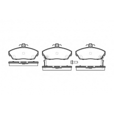 P2373.02 WOKING Комплект тормозных колодок, дисковый тормоз