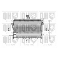 QCN435 QUINTON HAZELL Конденсатор, кондиционер