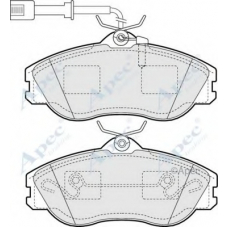 PAD671 APEC Комплект тормозных колодок, дисковый тормоз