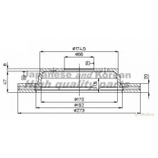 0993-6003 ASHUKI Тормозной диск