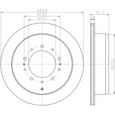 8DD 355 116-331 HELLA Тормозной диск