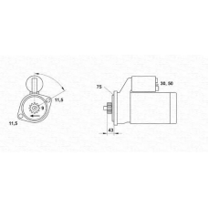 943253233010 MAGNETI MARELLI Стартер