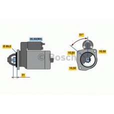 0 001 262 002 BOSCH Стартер