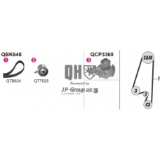 3214100419 Jp Group Водяной насос + комплект зубчатого ремня