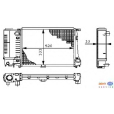 8MK 376 711-671 HELLA Радиатор, охлаждение двигателя