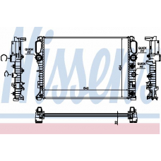 62793 NISSENS Радиатор, охлаждение двигателя