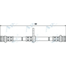 HOS3252 APEC Тормозной шланг