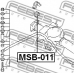 MSB-011 FEBEST Опора, стабилизатор