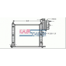 0419001 KUHLER SCHNEIDER Радиатор, охлаждение двигател