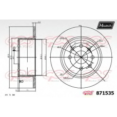 871535.6060 MAXTECH Тормозной диск