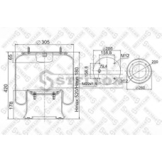 90-08131-SX STELLOX Кожух пневматической рессоры