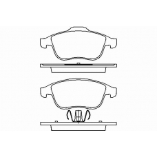 P 68 046 BREMBO Комплект тормозных колодок, дисковый тормоз