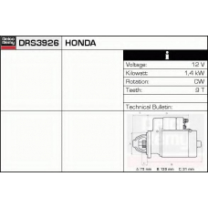 DRS3926 DELCO REMY Стартер