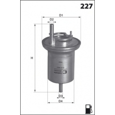 ELE6063 MECAFILTER Топливный фильтр